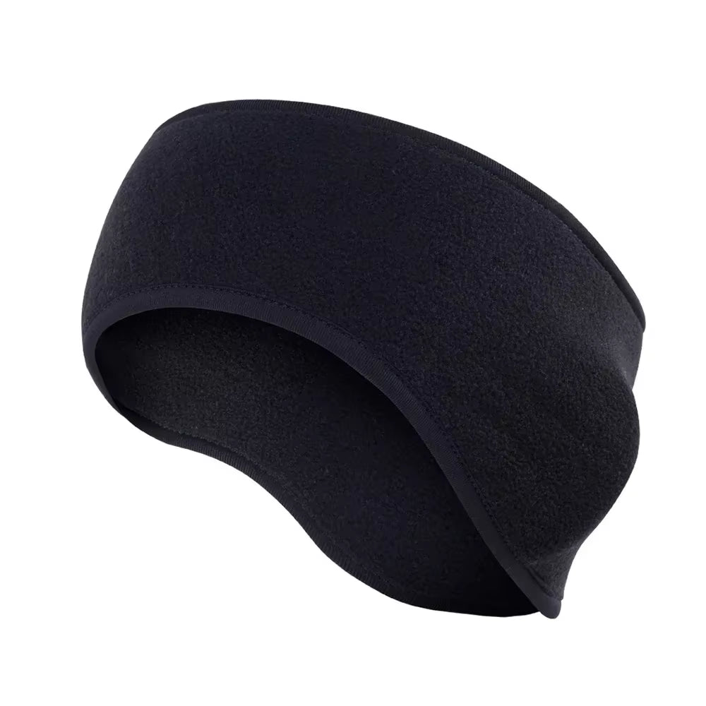 Warm Fleece Sweatband Running Sport Fit Yoga Elastic Headband Gym Cycling Tennis Soft Hair Bandage Ear Cover Headscarf Men Girl