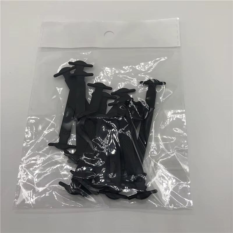 16PCS Third Version Silicone Elastic Shoelaces Fashion Unisex Athletic No Tie Lazy Shoe Lace All Sneakers Fit Quick Shoe Lace