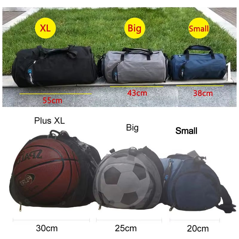 Men Gym Bags for Training Bag Tas Fitness Travel Sac De Sport Outdoor Sports Swim Women Dry Wet Gymtas Yoga Shoes Bag XA103WA