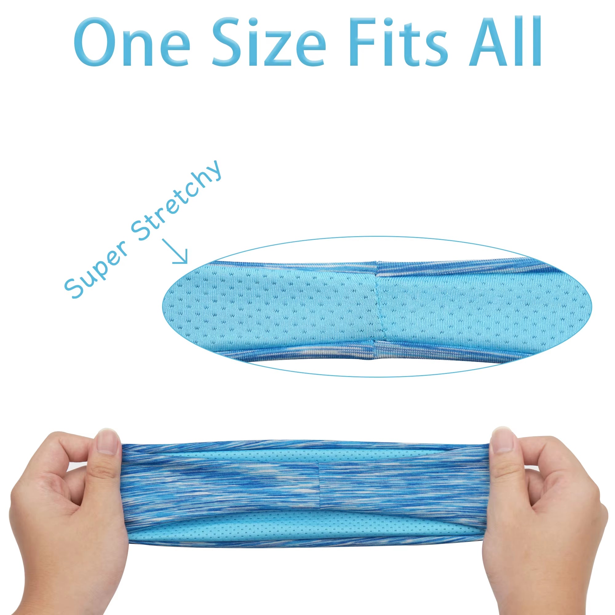 4/5Pcs Sweatband for Men Women Elastic Sport Hairbands Head Band Yoga Headbands Headwear Headwrap Sport Workout Hair Accessories