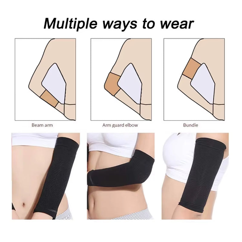 Elastic Compression Arm Sleeves Slimming Scar Covering Improve Shaper Sleeve Protector Calf Shaper Sleeve for Sport Fitness