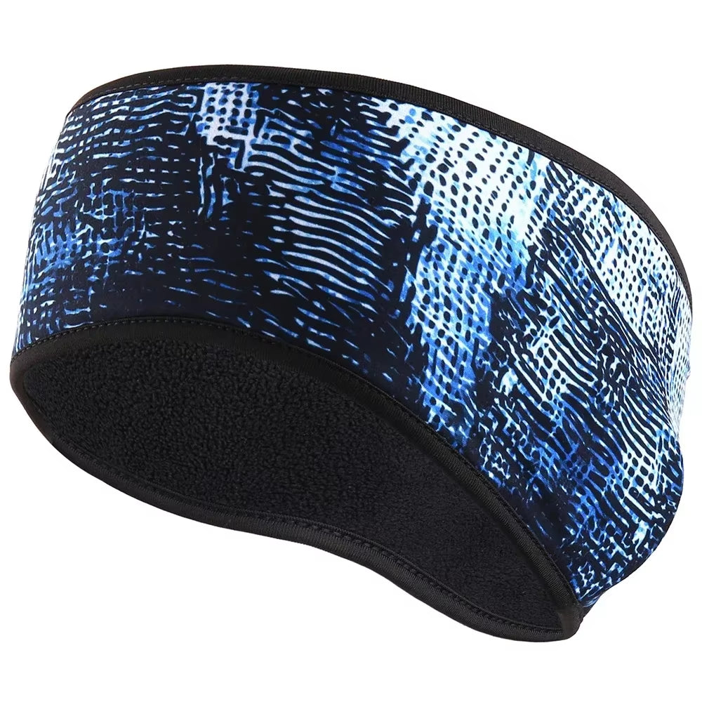 Warm Fleece Sweatband Running Sport Fit Yoga Elastic Headband Gym Cycling Tennis Soft Hair Bandage Ear Cover Headscarf Men Girl