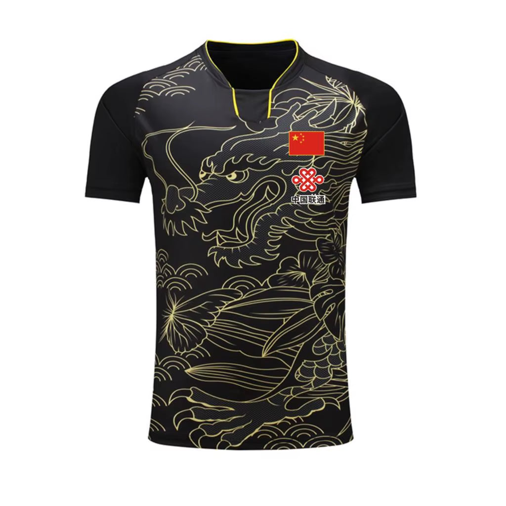 Sports CHINA Dragon Table Tennis Jerseys Shorts Men Women Child Kids Ping Pong Jersey Table Tennis Shirt Sets Sport Soccer Shirt