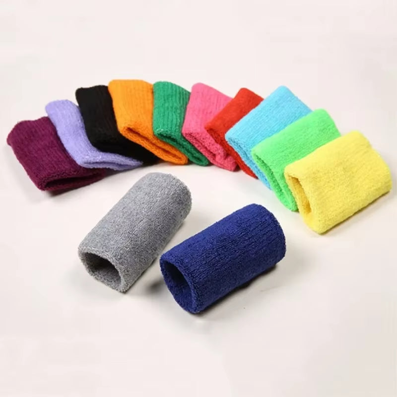 1PC Colorful Cotton Unisex Sport Sweatband Wristband Wrist Protector Gym Running Sport Safety Wrist Support Brace Wrap Bandage
