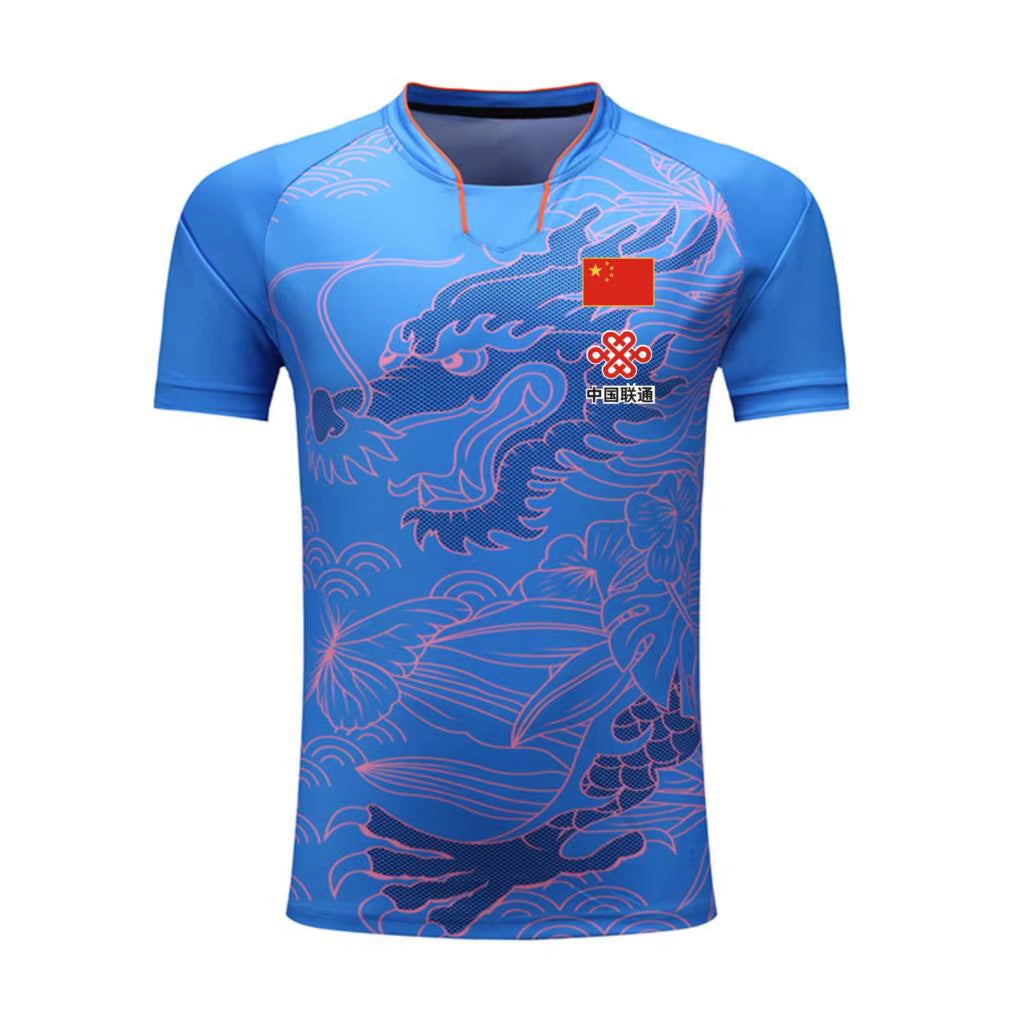 Sports CHINA Dragon Table Tennis Jerseys Shorts Men Women Child Kids Ping Pong Jersey Table Tennis Shirt Sets Sport Soccer Shirt