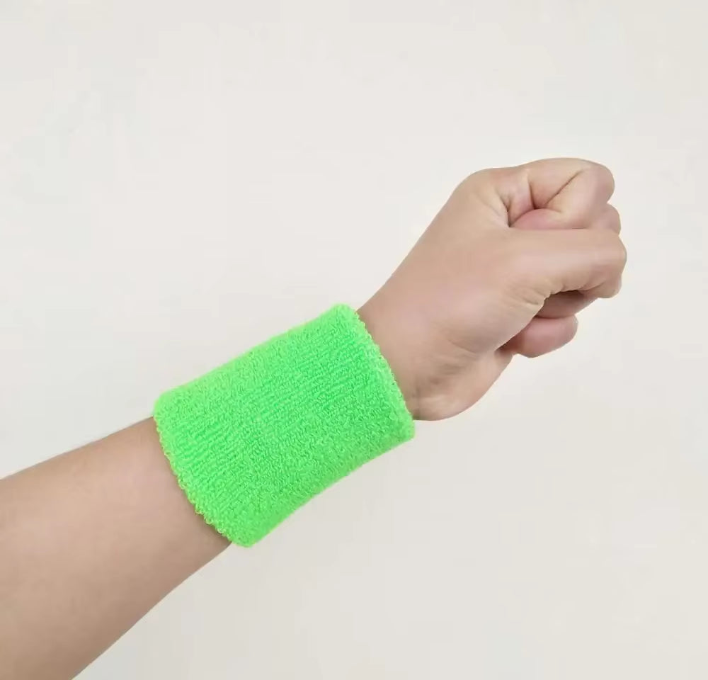 1PC Colorful Cotton Unisex Sport Sweatband Wristband Wrist Protector Gym Running Sport Safety Wrist Support Brace Wrap Bandage