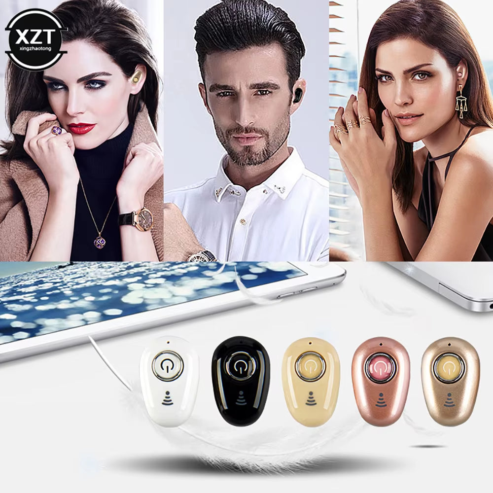 New HD Invisible Ture Wireless Earphone Noise Cancelling Bluetooth Headphone Handsfree Stereo Headset TWS Earbud with Microphone