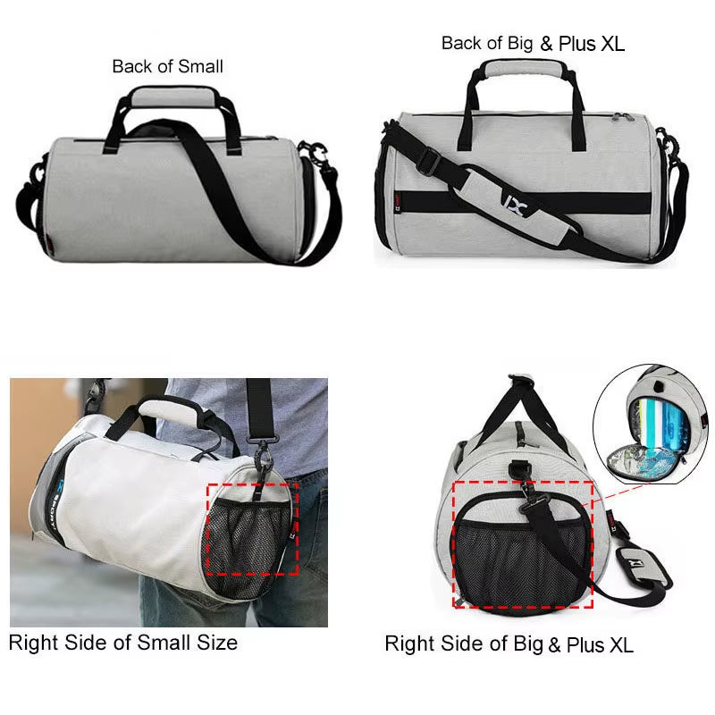 Men Gym Bags for Training Bag Tas Fitness Travel Sac De Sport Outdoor Sports Swim Women Dry Wet Gymtas Yoga Shoes Bag XA103WA