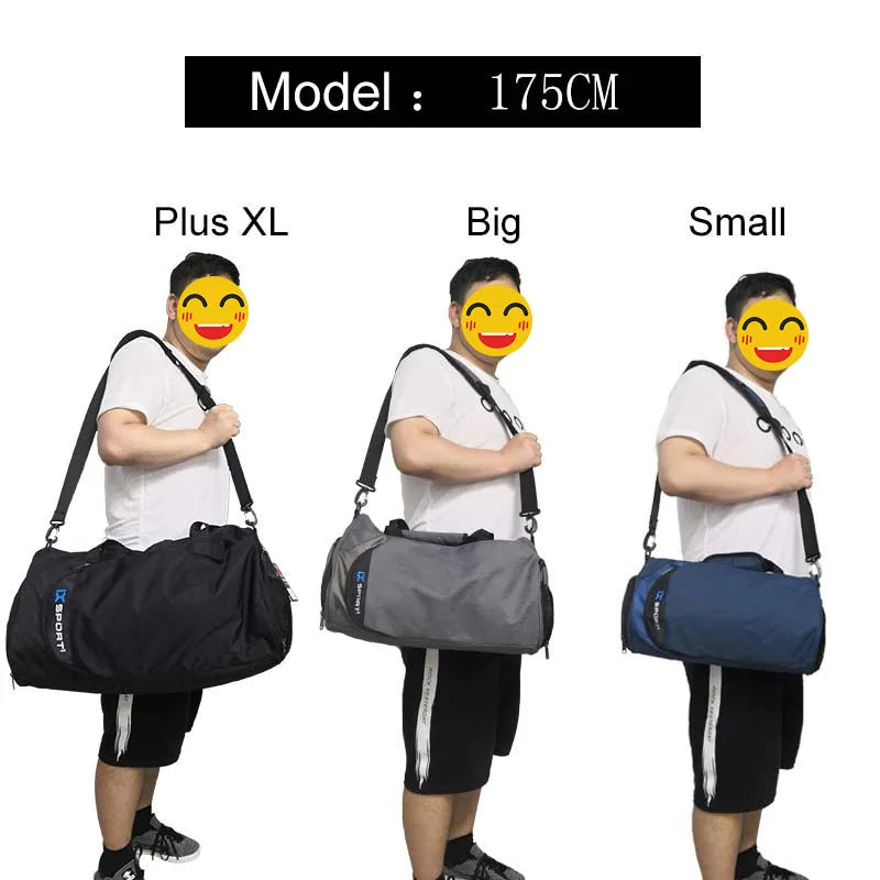 Men Gym Bags for Training Bag Tas Fitness Travel Sac De Sport Outdoor Sports Swim Women Dry Wet Gymtas Yoga Shoes Bag XA103WA