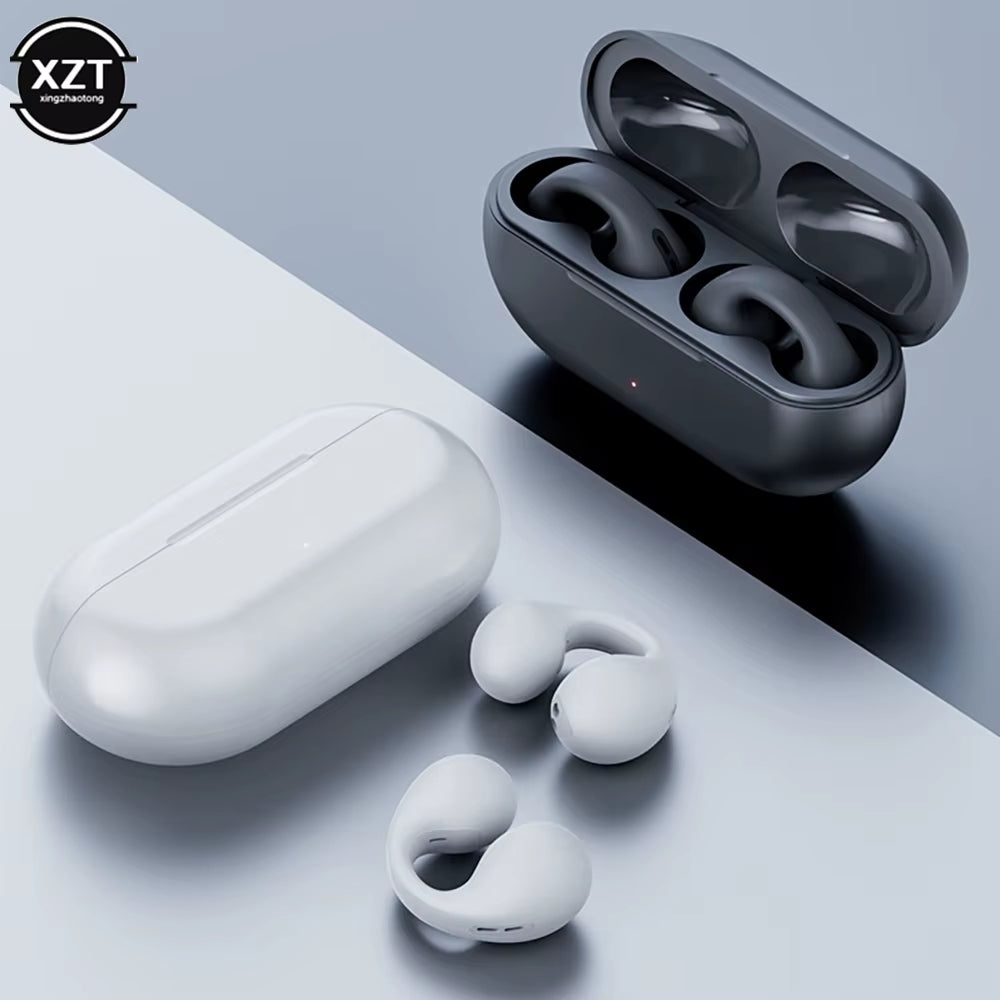 For Ambie Sound Earcuffs Headset Earring Wireless Earphones Bluetooth Mini Sport Ear Hook TWS Earbuds Bluetooth 1:1 Upgrade Plus