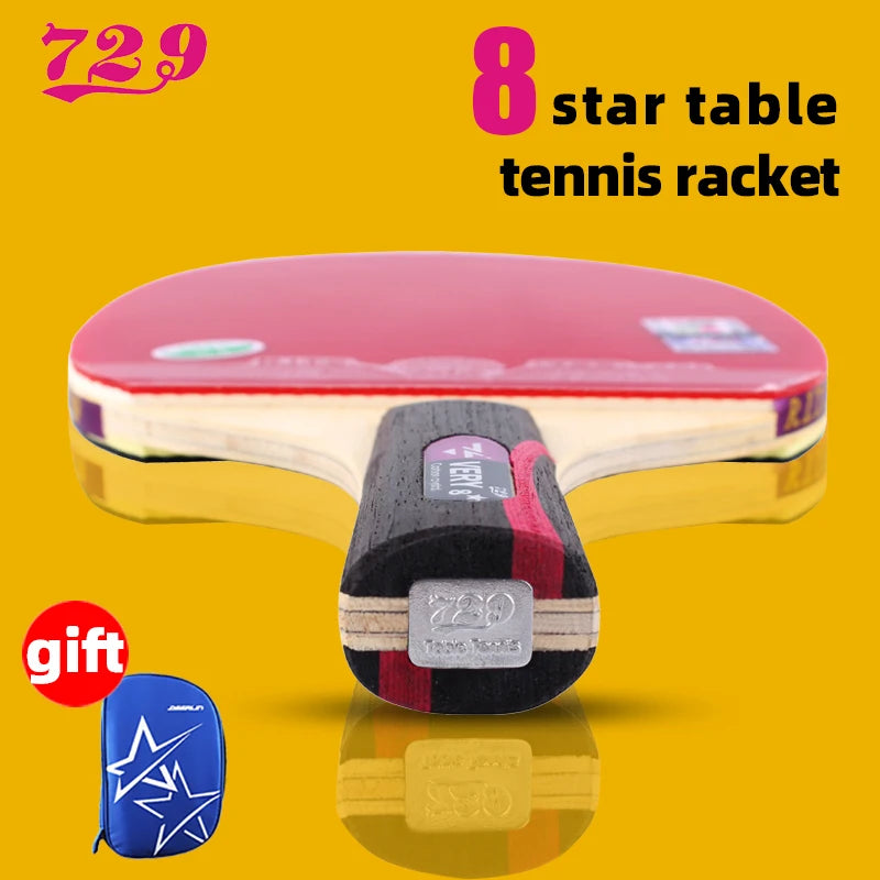 RITC  Friendship VERY 6 7 8 Stars Professional Ping Pong Racket Table Tennis with Inverted Rubber for Increased Ball Control