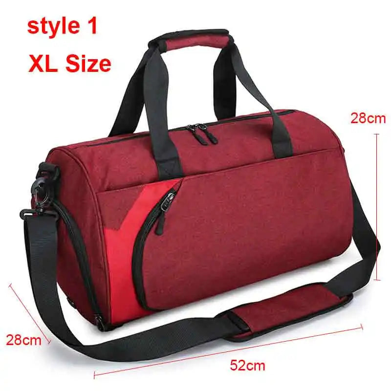 Men Gym Bags for Training Bag Tas Fitness Travel Sac De Sport Outdoor Sports Swim Women Dry Wet Gymtas Yoga Shoes Bag XA103WA