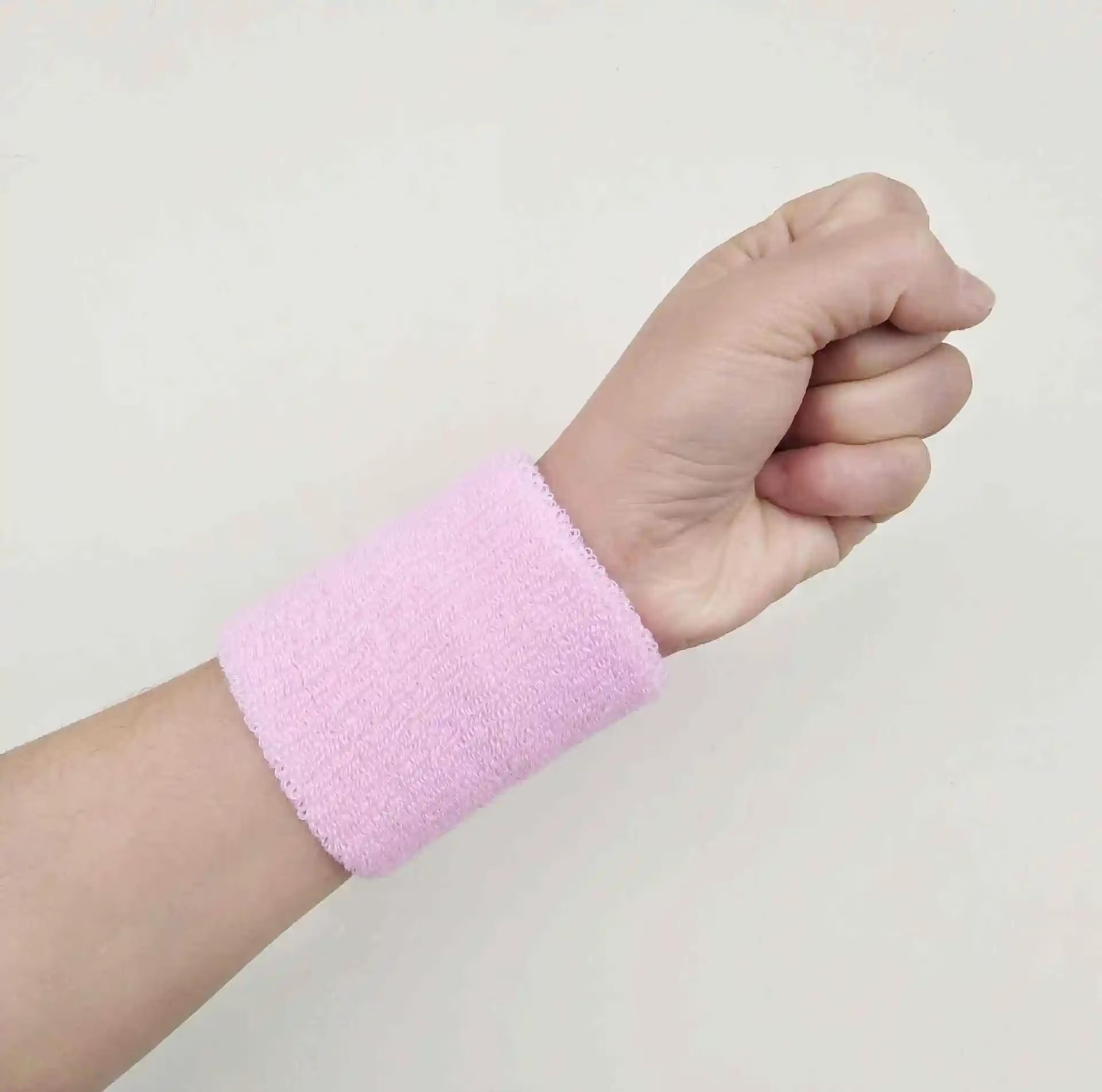 1PC Colorful Cotton Unisex Sport Sweatband Wristband Wrist Protector Gym Running Sport Safety Wrist Support Brace Wrap Bandage