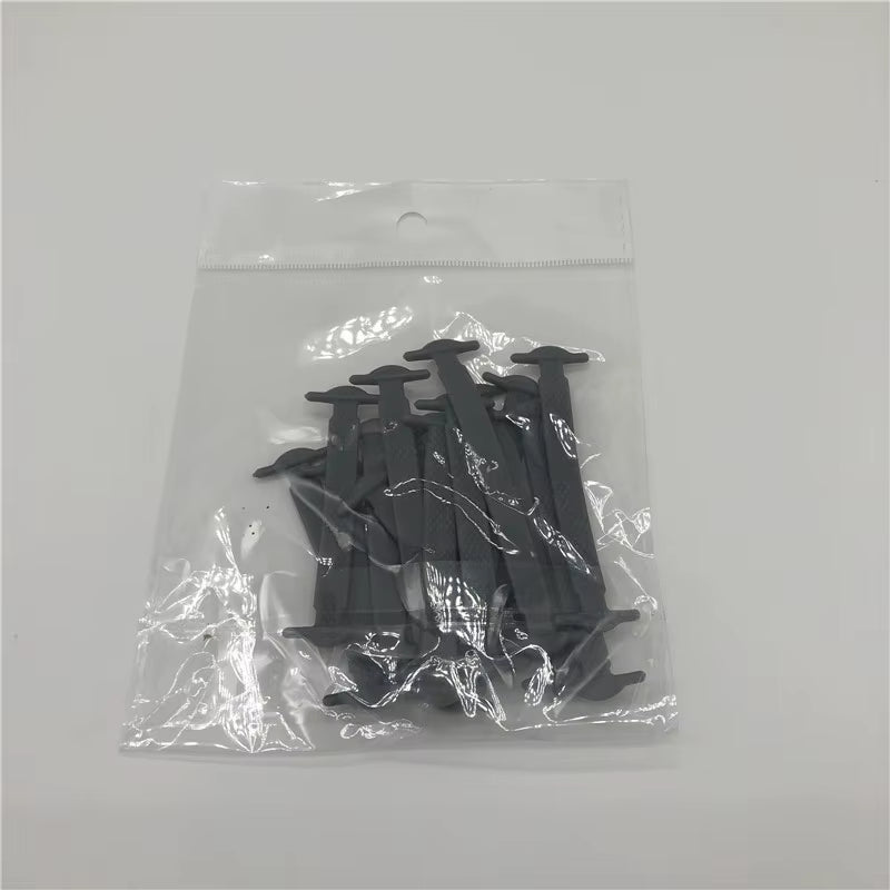 16PCS Third Version Silicone Elastic Shoelaces Fashion Unisex Athletic No Tie Lazy Shoe Lace All Sneakers Fit Quick Shoe Lace
