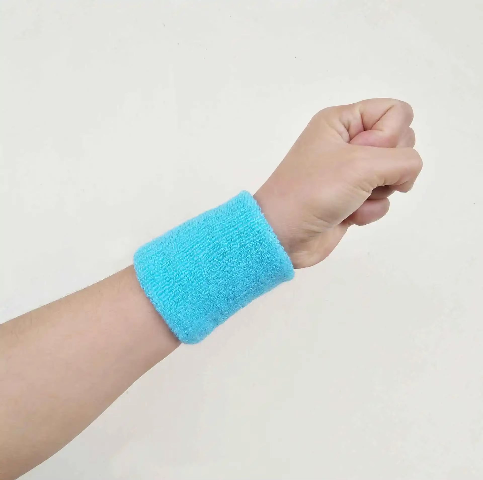 1PC Colorful Cotton Unisex Sport Sweatband Wristband Wrist Protector Gym Running Sport Safety Wrist Support Brace Wrap Bandage