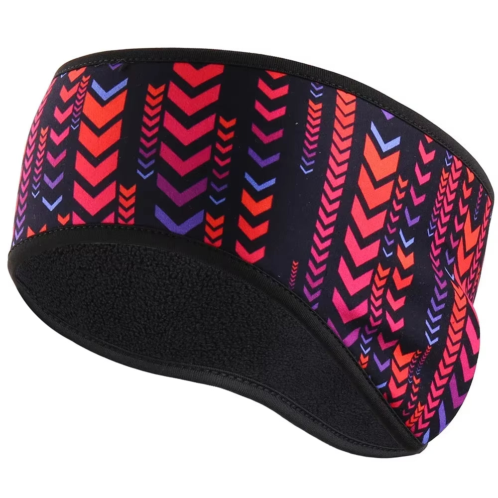 Warm Fleece Sweatband Running Sport Fit Yoga Elastic Headband Gym Cycling Tennis Soft Hair Bandage Ear Cover Headscarf Men Girl