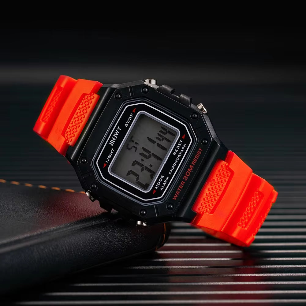 Children'S Wrist Watch 2025 Electronic Clock Sport Watch for Kids Digital Watches Alarm Clock Montre Homme Zegarek Led Watch