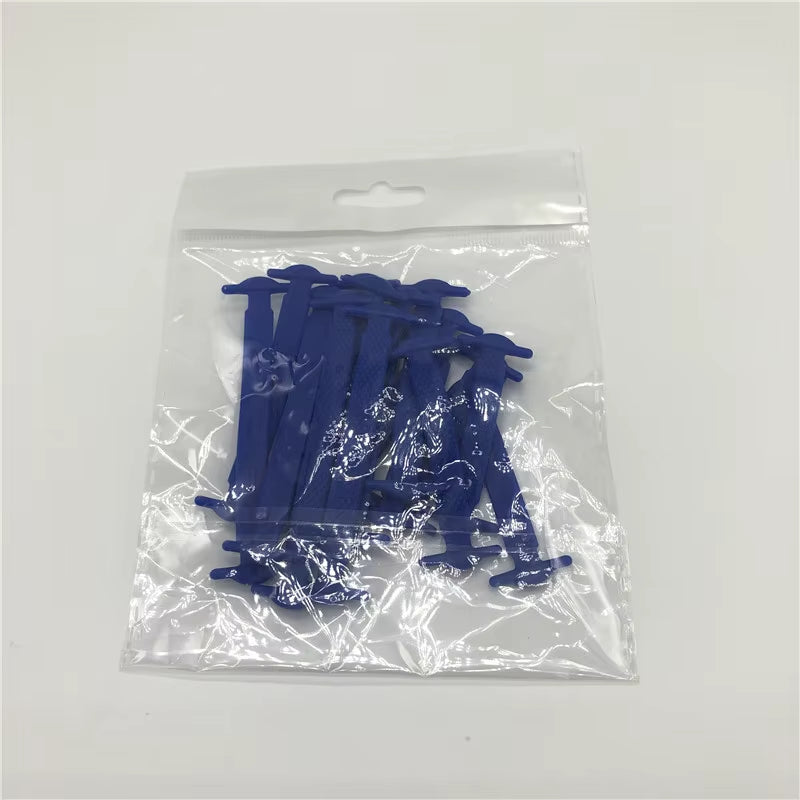 16PCS Third Version Silicone Elastic Shoelaces Fashion Unisex Athletic No Tie Lazy Shoe Lace All Sneakers Fit Quick Shoe Lace