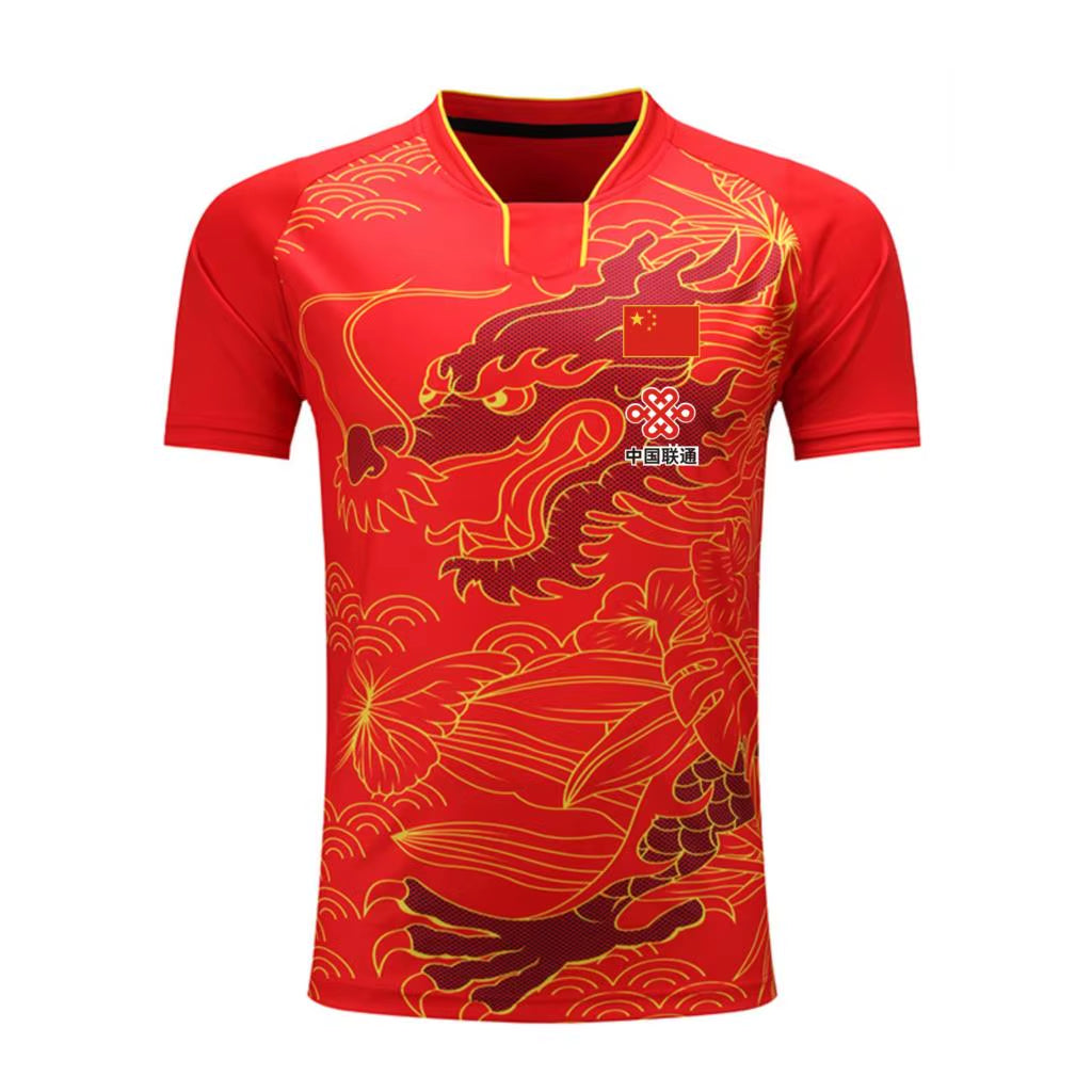 Sports CHINA Dragon Table Tennis Jerseys Shorts Men Women Child Kids Ping Pong Jersey Table Tennis Shirt Sets Sport Soccer Shirt