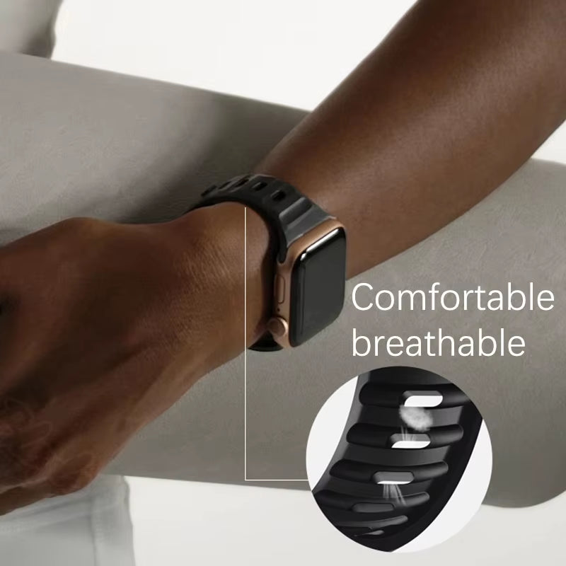 Soft Silicone Sport Band for  Watch SE 7 Series 44MM 40MM Rubber Watchband Strap for Iwatch 6 5 4 3 2 1 42MM 38MM Bracelet