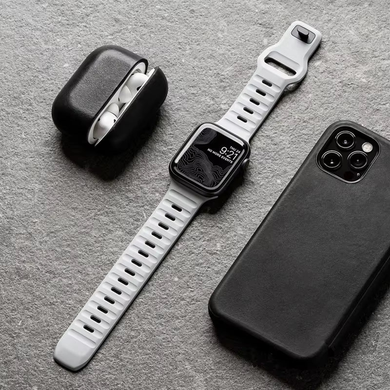 Soft Silicone Sport Band for  Watch SE 7 Series 44MM 40MM Rubber Watchband Strap for Iwatch 6 5 4 3 2 1 42MM 38MM Bracelet