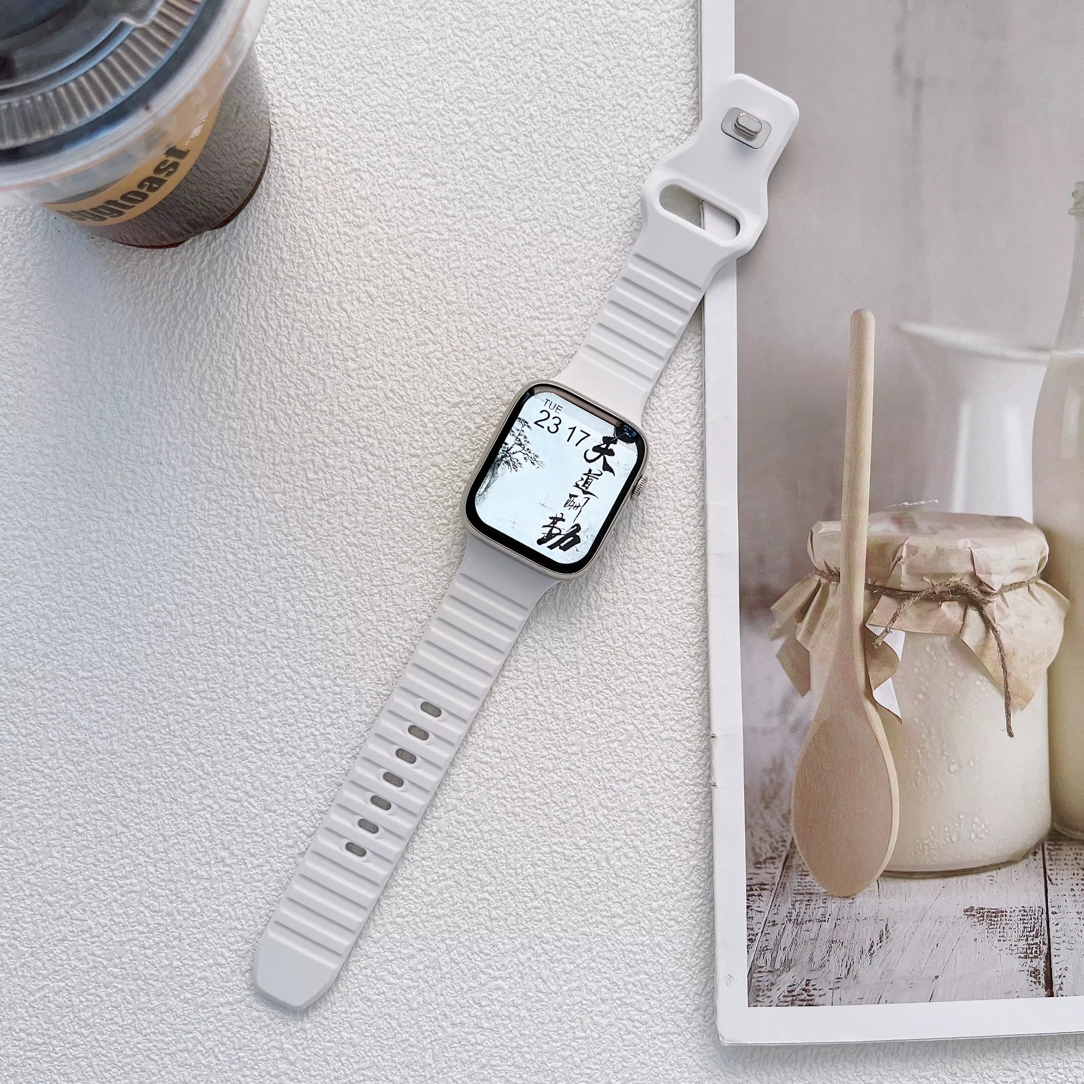 Soft Silicone Sport Band for  Watch SE 7 Series 44MM 40MM Rubber Watchband Strap for Iwatch 6 5 4 3 2 1 42MM 38MM Bracelet