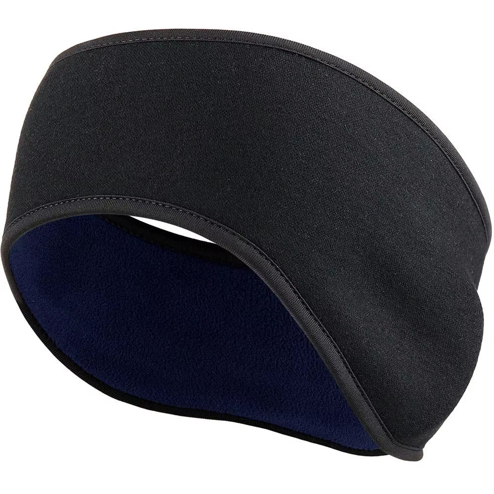Warm Fleece Sweatband Running Sport Fit Yoga Elastic Headband Gym Cycling Tennis Soft Hair Bandage Ear Cover Headscarf Men Girl