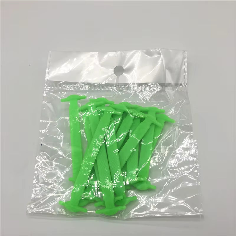 16PCS Third Version Silicone Elastic Shoelaces Fashion Unisex Athletic No Tie Lazy Shoe Lace All Sneakers Fit Quick Shoe Lace