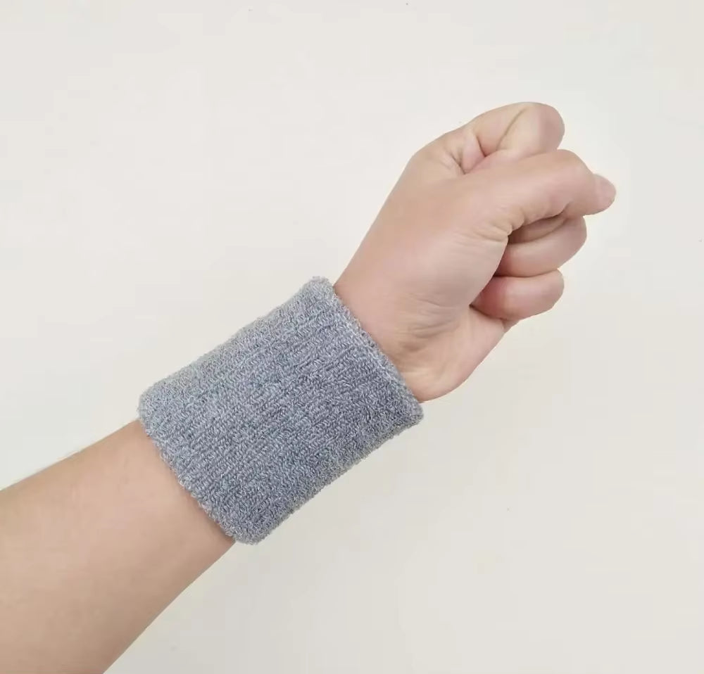 1PC Colorful Cotton Unisex Sport Sweatband Wristband Wrist Protector Gym Running Sport Safety Wrist Support Brace Wrap Bandage