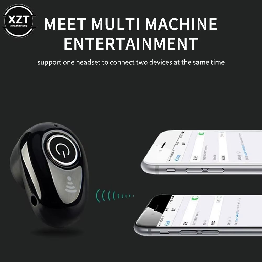 New HD Invisible Ture Wireless Earphone Noise Cancelling Bluetooth Headphone Handsfree Stereo Headset TWS Earbud with Microphone