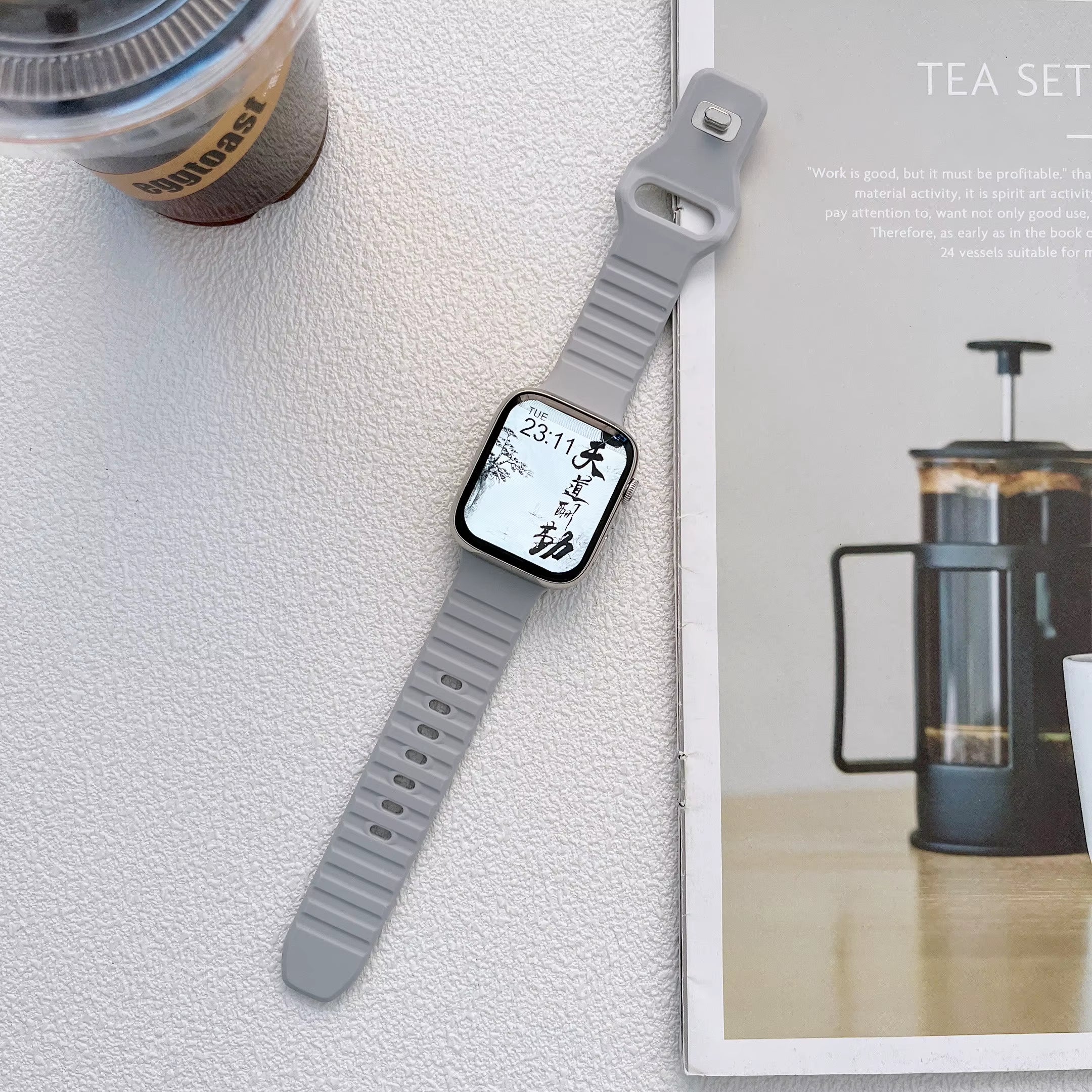Soft Silicone Sport Band for  Watch SE 7 Series 44MM 40MM Rubber Watchband Strap for Iwatch 6 5 4 3 2 1 42MM 38MM Bracelet
