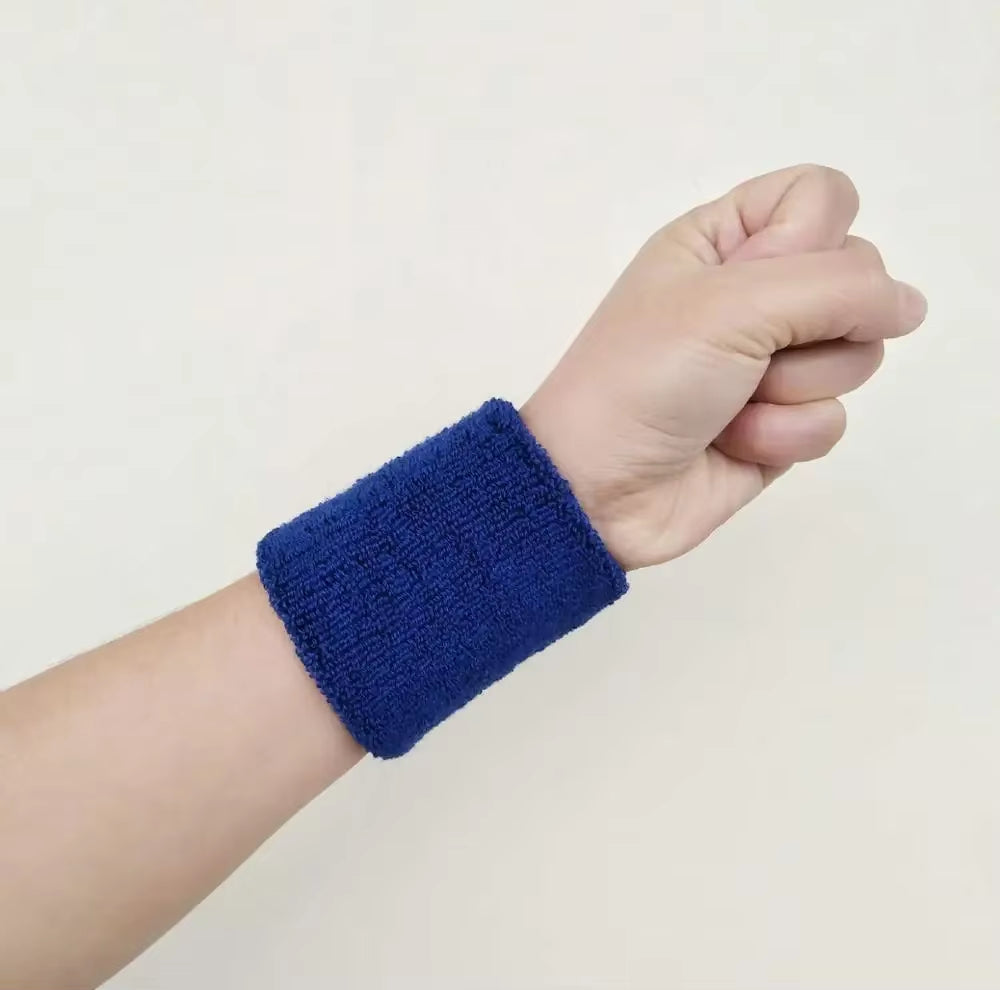 1PC Colorful Cotton Unisex Sport Sweatband Wristband Wrist Protector Gym Running Sport Safety Wrist Support Brace Wrap Bandage