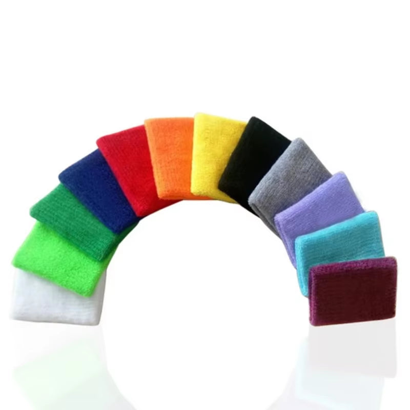 1PC Colorful Cotton Unisex Sport Sweatband Wristband Wrist Protector Gym Running Sport Safety Wrist Support Brace Wrap Bandage